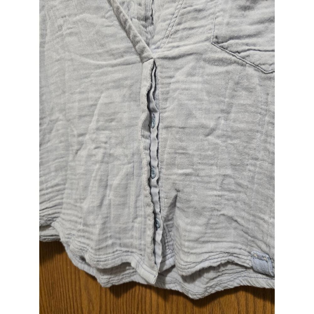 Free People We The Free XS Happy Days Gauze Distressed Crop Top Shirt - Picture 4 of 7